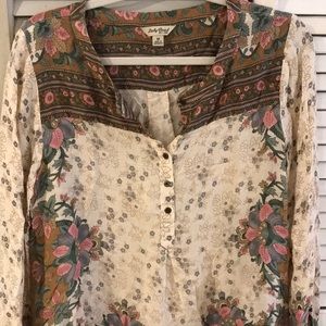 Lucky Brand Medium Floral Blouse